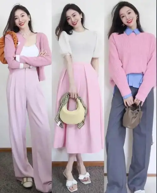 春天搭配的衣服色彩也是多种多样,不同色彩的搭配也给人不同的感受,有