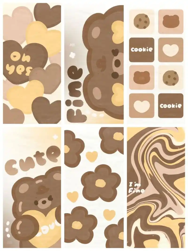 78未经授权禁商用 78禁水印 78禁二改 #卡通壁纸# #棕色壁纸