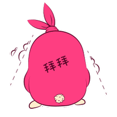 歪叽兔微信表情-茁茁猫原创设计卡通形象设计吉祥物设计