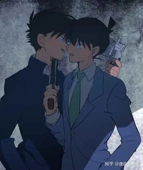 有没有基德和柯南新一也行的cp照嘿嘿嘿你们懂的吖