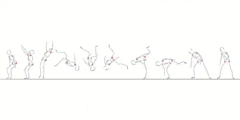 连续动态火柴人步骤