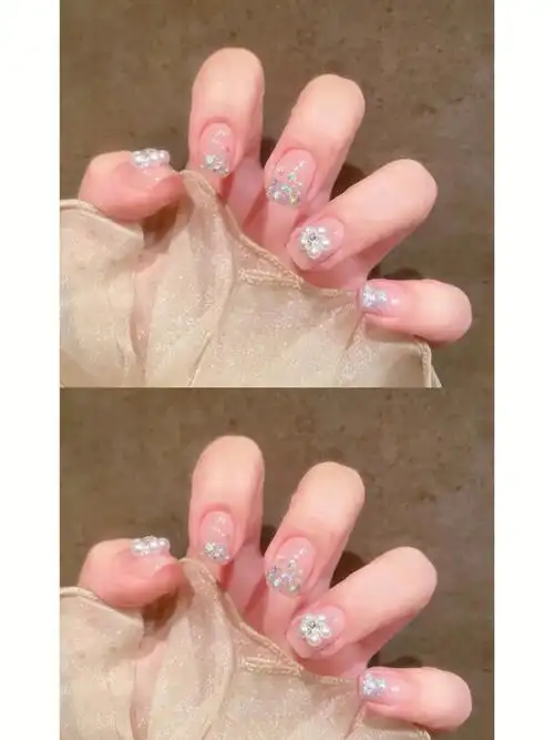 夏季新款短指甲小花花