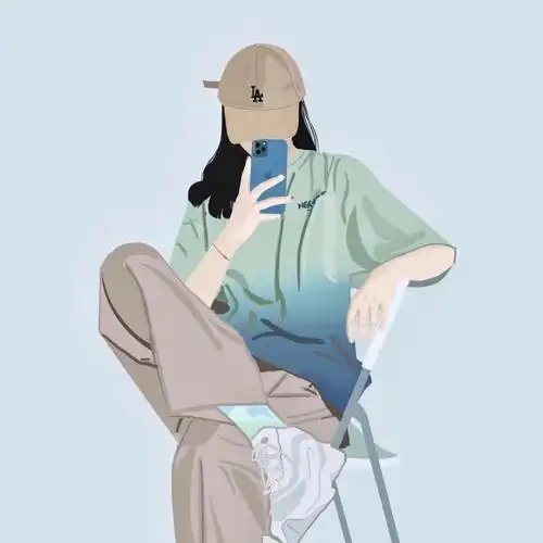 一组适合夏天的情侣头像 画师:野生画师莫小狸