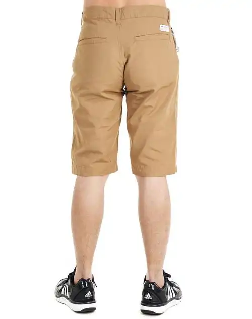 舒适纯棉 男款卡其色短裤 三叶草系列