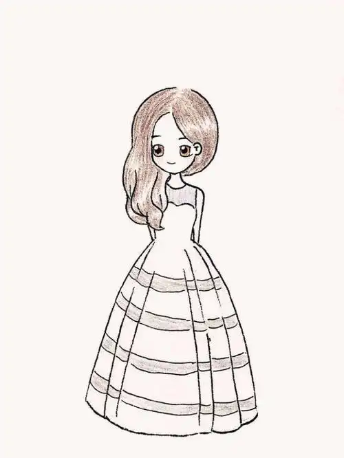 画女孩简笔画全身画女孩简笔画全身简单