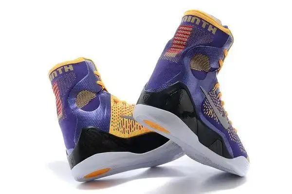 nike zoom kobe 9代篮球鞋 全明星高帮战靴 签名款时尚男生运动鞋 紫