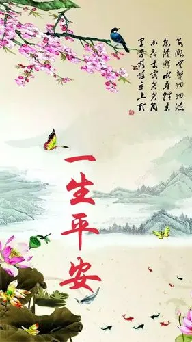 人一生只要平安就行,平平安安,健健康康就是福