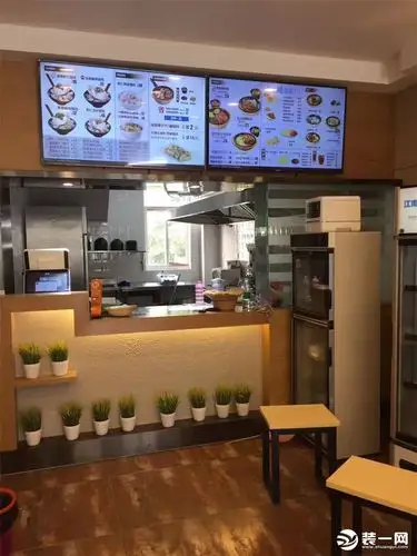 馄饨店商铺店面装修实例-公装效果图_装一网装修效果图