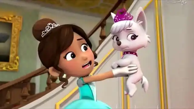 汪汪队立大功 甜甜故意坐了公主的宝座 还想和公主一起拍照