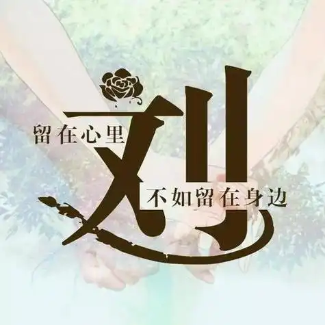 姓氏头像我姓刘留在心里不如留在我身边