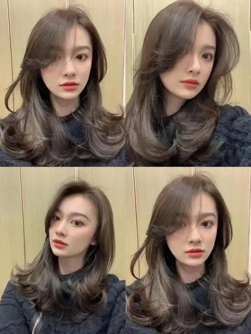 06方脸国字脸女生卷发发型参考气垫烫发