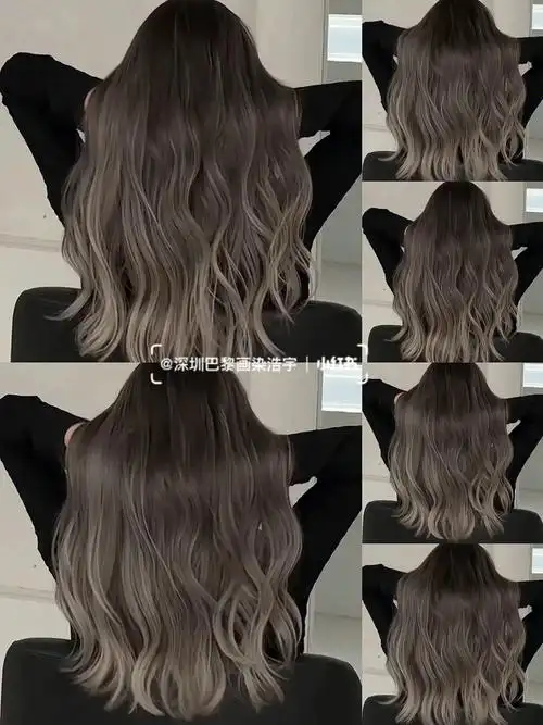 众多博主喜爱的混血发色巴黎画染灰棕色系