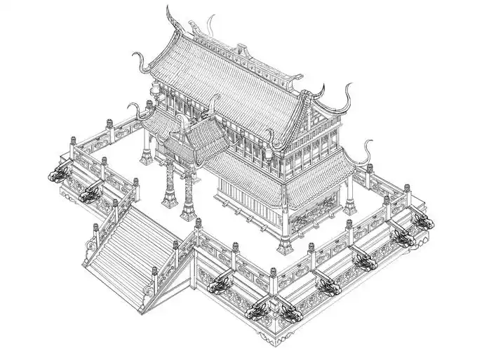 原创作品 - 视觉中国(shijueme)古建筑图片大全集素描中国古建筑手绘