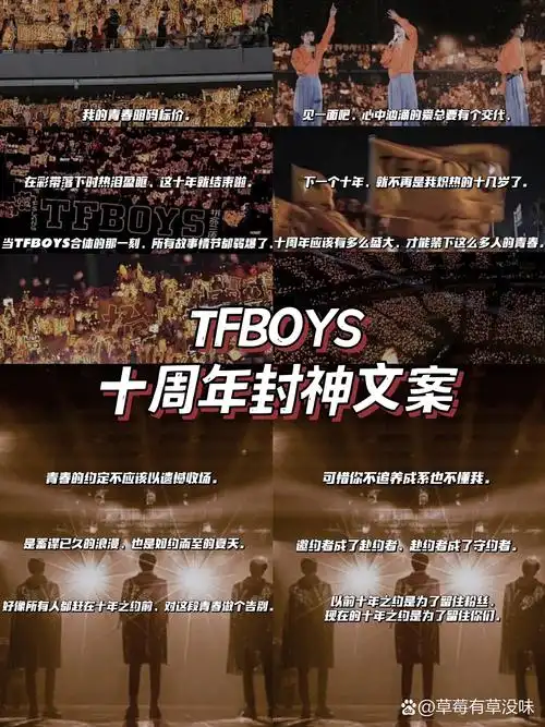 tfboys十周年封神文案 78我的青春明码标价.
