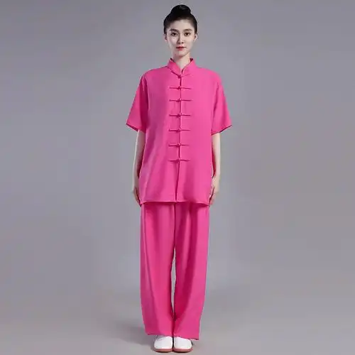 断码清仓亚麻棉麻太极服女春武术练功服男中国风太极拳服装夏秋季