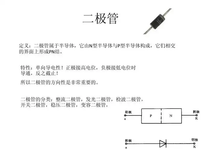 二极管及其种类与识别ppt