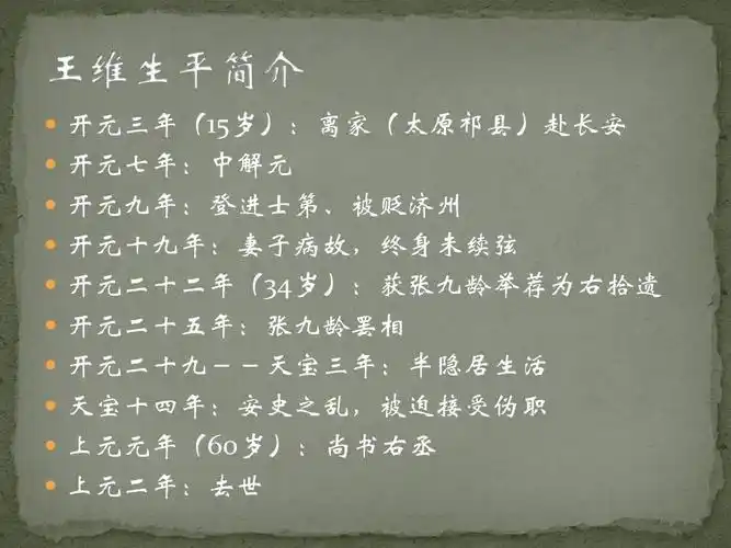 唐宋诗词 (王维)ppt