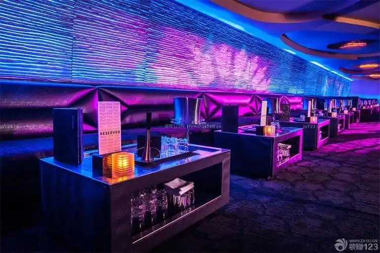 简约音乐酒吧背景墙设计装修效果图