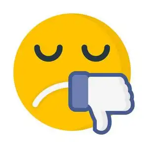 喜欢的表情不喜欢表情符号简单的矢量插图照片