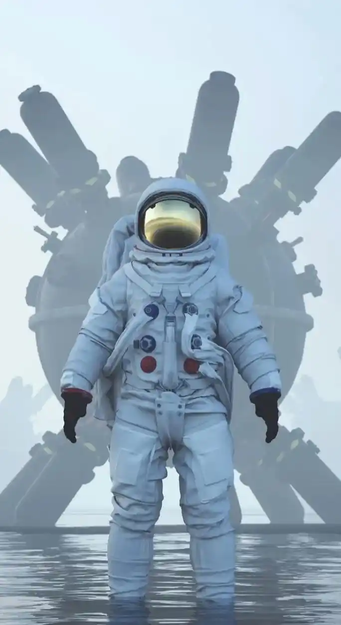 宇航员 #太空旅行#壁纸潮图  - 抖音