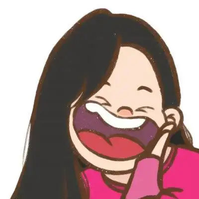 大嘴可爱卡通动漫女生头像图片憨笑