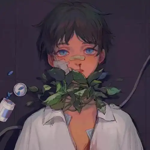 帅气高冷的二次元男生头像