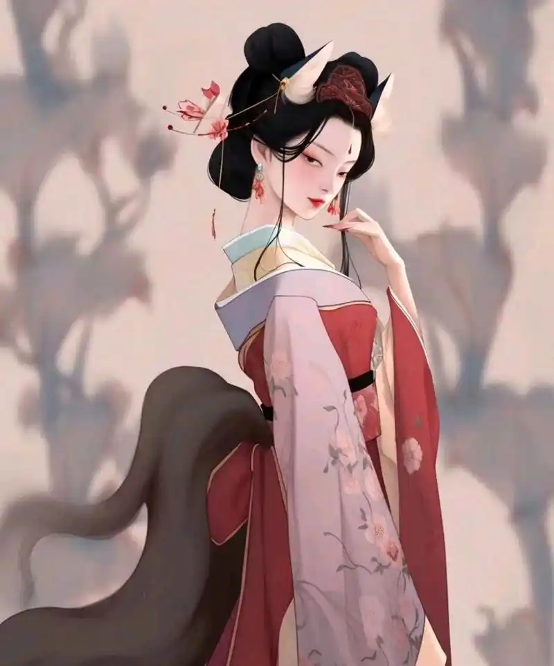 一组古风角色插画欣赏,封神演义 苏妲己.#动漫# #插画# #二次元#