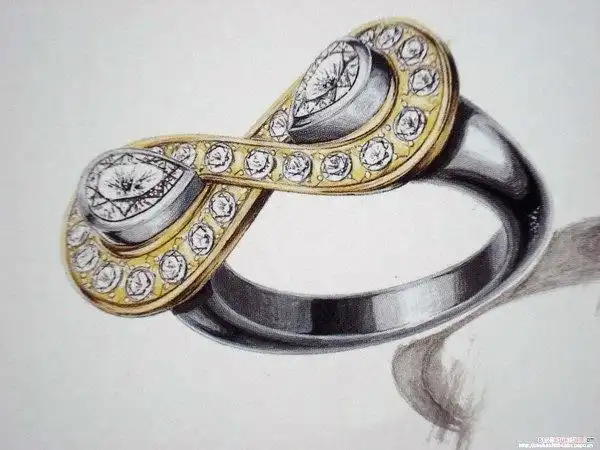 急求素描高手教我画戒指!