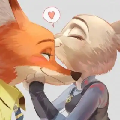 尼克朱迪头像一对疯狂动物城朱迪尼克cp头像