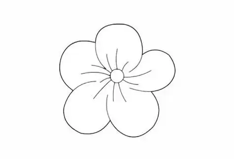 桃花简单画法步骤教程