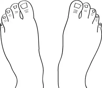 如何画人的脚丫
