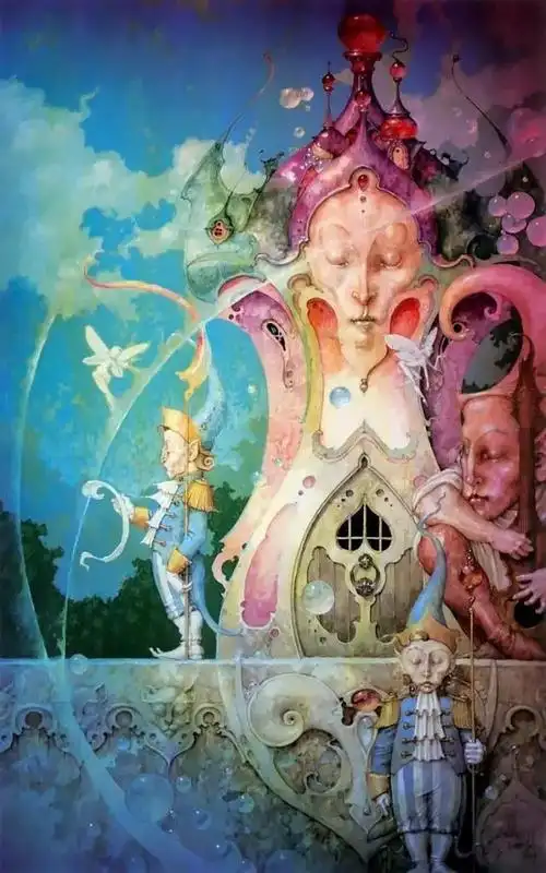 童话般的画,这是梦中的世界吧