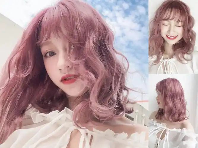 粉棕色头发效果图 2022流行染头发颜色-诚智百科网