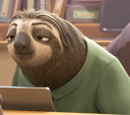 疯狂动物城闪电树懒gif动物迪士尼动画电影搞笑