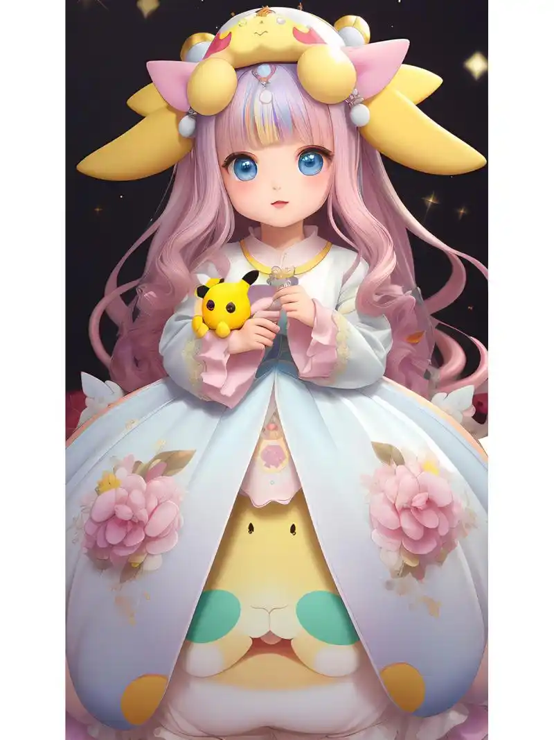 可爱的皮卡丘小女孩