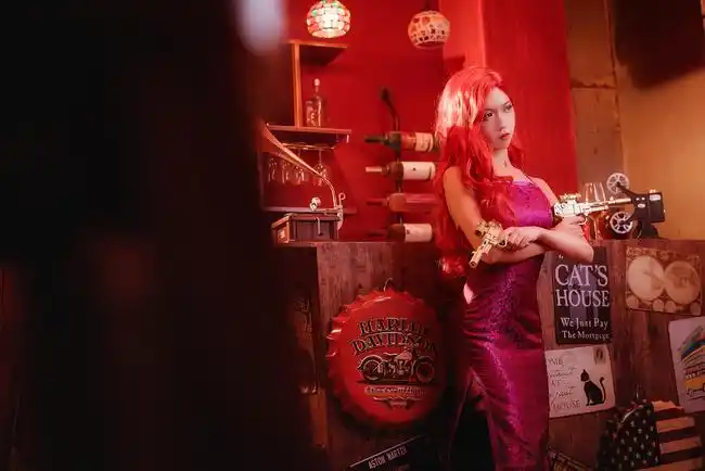 英雄联盟赏金猎人女枪特工狂花最强cosplay图片