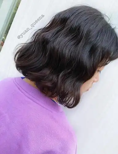 短发水波纹烫发图片 平行纹路可整齐也可以乱中有序_发型站_最新流行