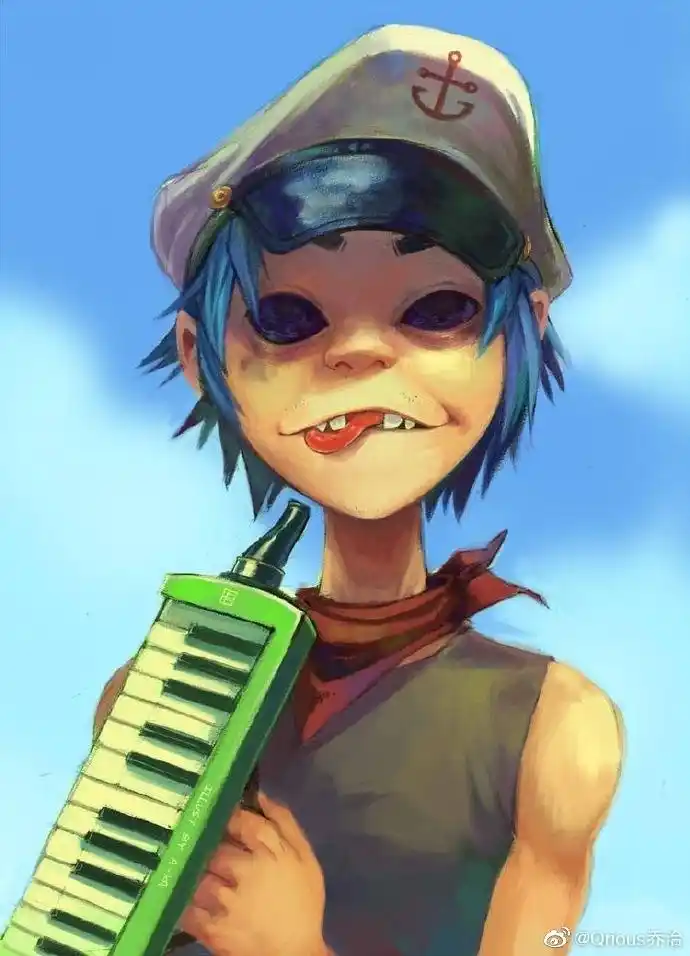 如果你们还不认识#jamie hewlett#(#tank girl#原画者)或者#gorillaz