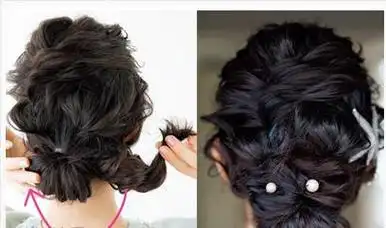 最简单的盘头方法利落的露额盘发尽显优雅淑女范