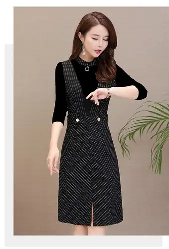 中年龄服装连衣裙时尚女装冬装冬季女装搭配气质冬裙新款女加厚加绒