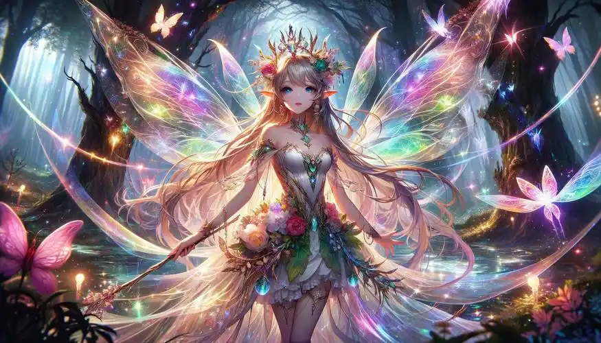 用ai生成各种族的女王,二次元版