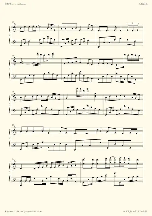 钢琴谱沉默是金