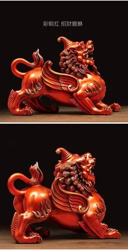 貔貅摆件旺宅招财纯铜皮丘风水摆设办公桌店铺开业乔迁工艺品商务礼品