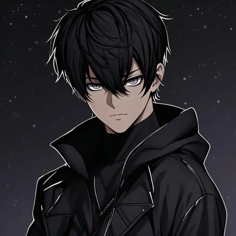 97 暗黑系动漫男生头像 94