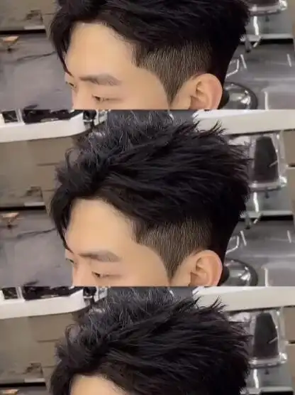 男士摩根三七分 简约超好打理夏季漏额头款必备适合长度:6cm以上推荐