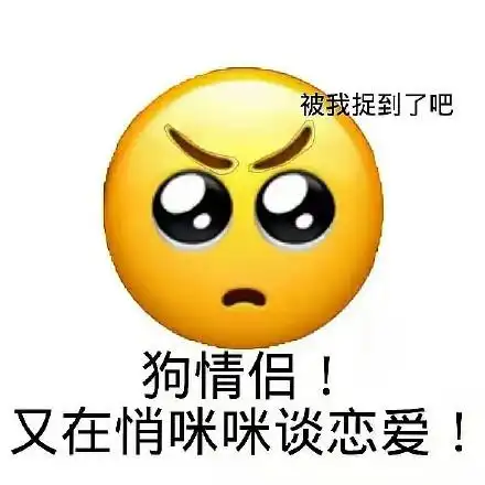 被我捉到了吧狗情侣又在悄咪咪谈恋爱 - 嗑cp表情包_emoji表情