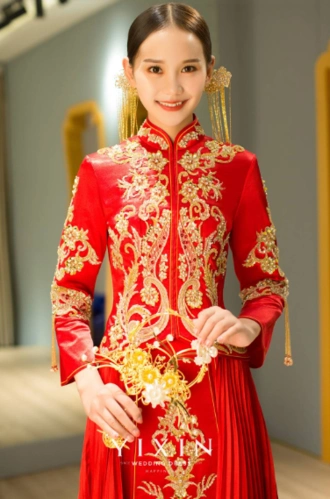 秀禾服新娘造型图片