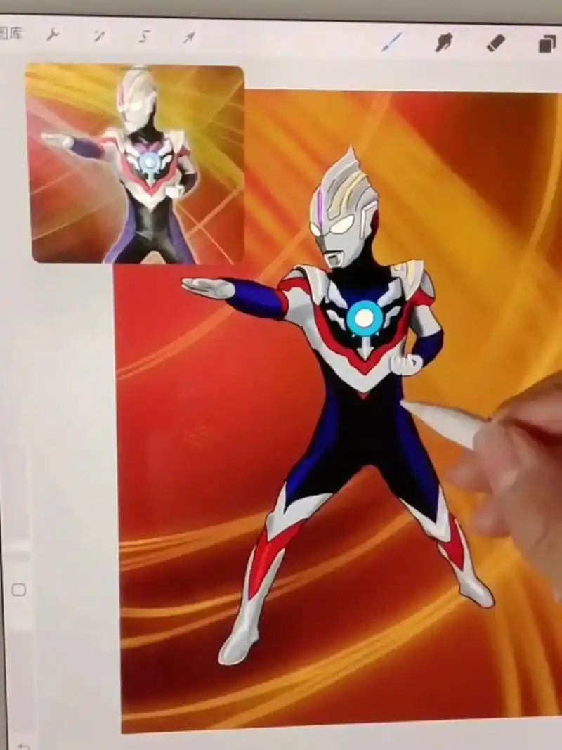 奥特曼简笔画,今天画欧布奥特曼