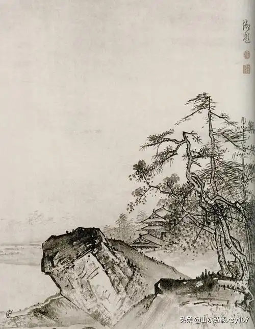 夏圭山水画如此完美,其"拖泥带水皴",就让无数人顶礼膜拜|水墨|马远