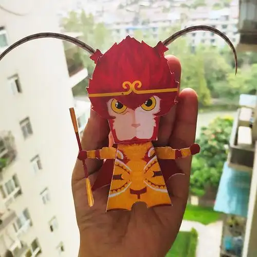 大话西游西游记齐天大圣孙悟空孙猴子3d立体模型diy手工动漫游戏纸模